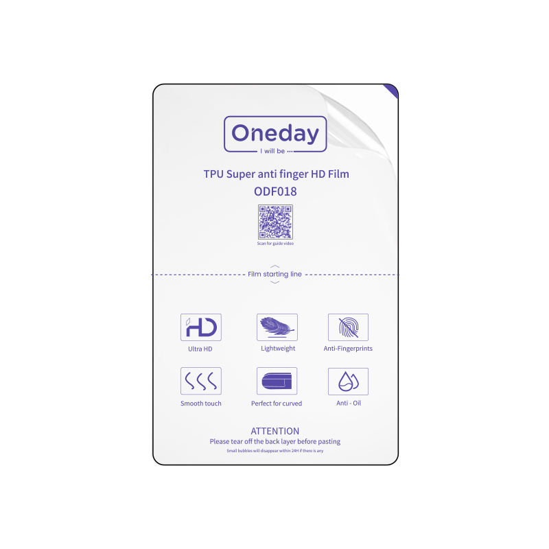 3RVie HD Super anti finger TPU film (25PCS/BOX) image 0