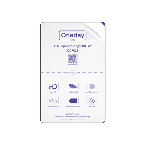 3RVie HD Super anti finger TPU film (25PCS/BOX) image 0
