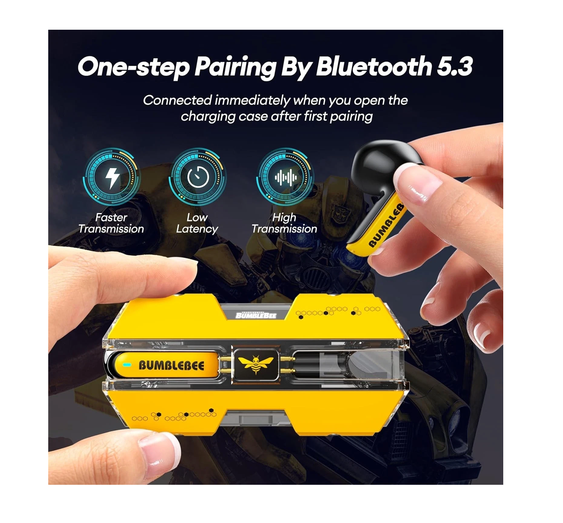 Transformers BudsumbleBee True Wireless Bluetooth Earphone TF-T01 image 2