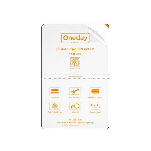 3RVie HD Super anti finger print PET UV film (25PCS/BOX) image 0