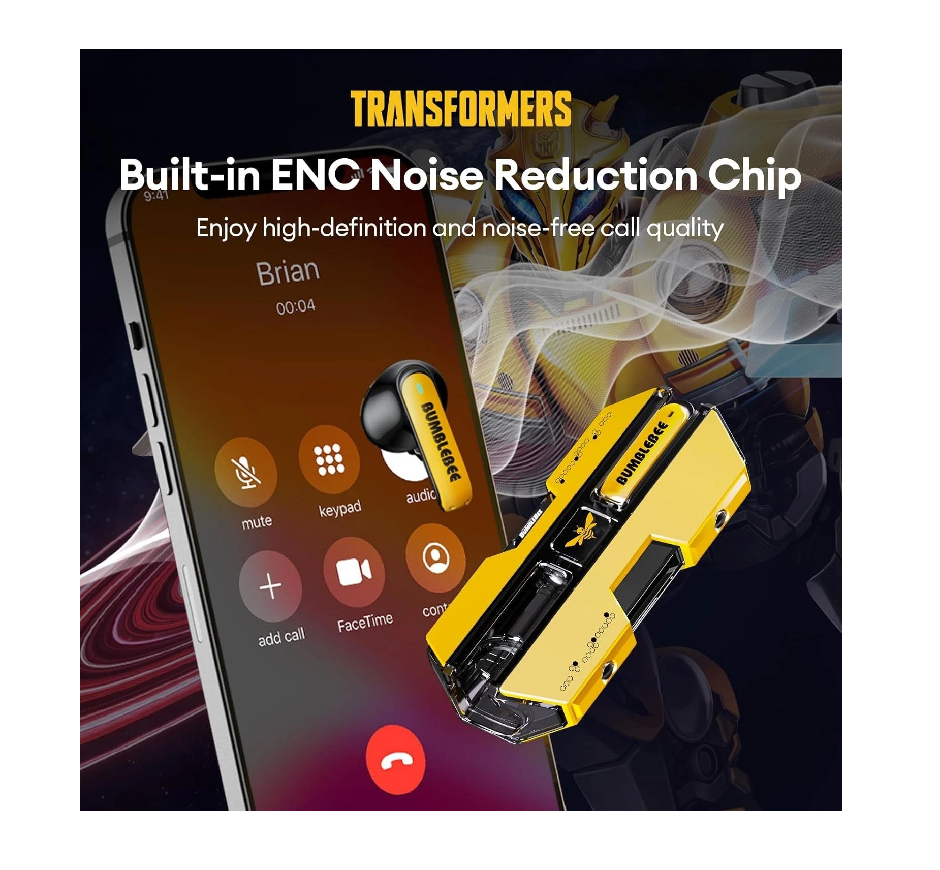 Transformers BudsumbleBee True Wireless Bluetooth Earphone TF-T01 image 3