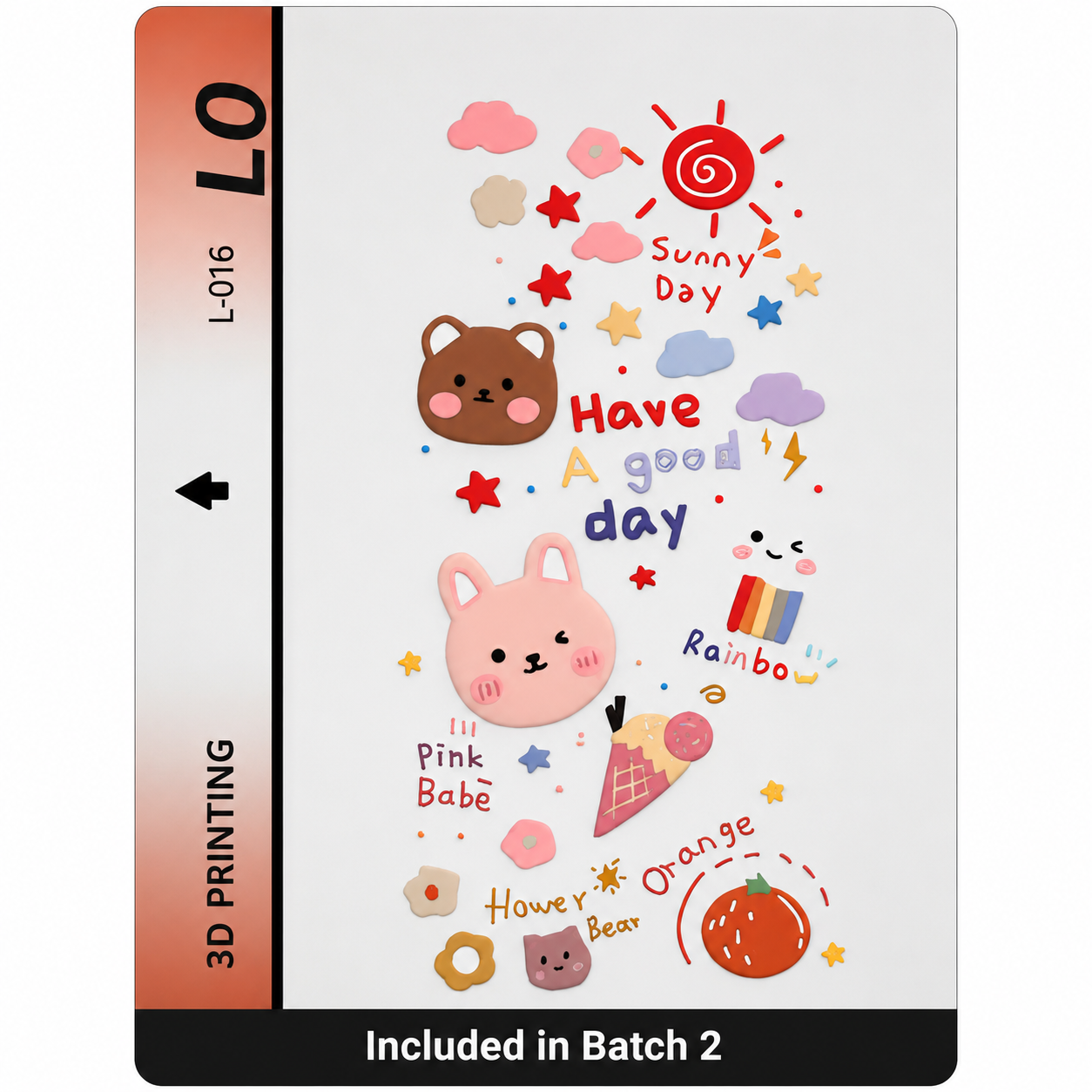 3RVie Pre-Designed Lovely Vibes back film (25PCS/BOX)