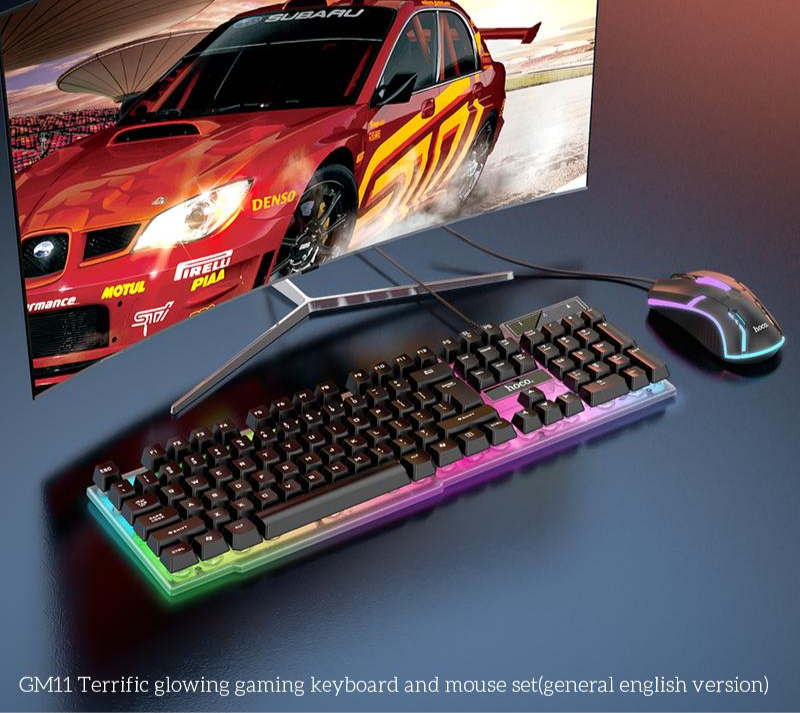 GM11 Terrific glowing gaming keyboard and mouse set image 4