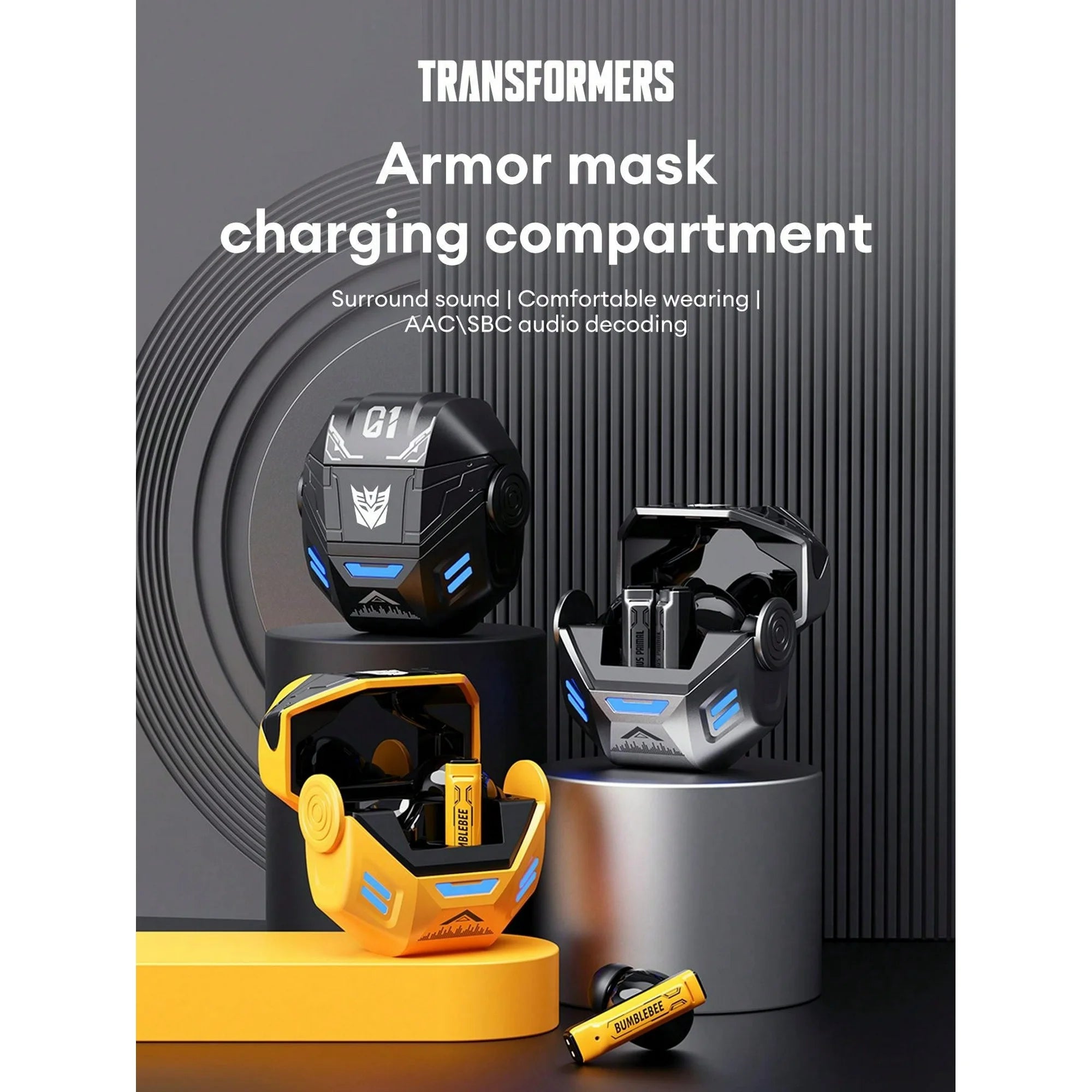 Transformers TF-T36 Bumblebee In-Ear Hi-Fi Stereo Headphones image 4