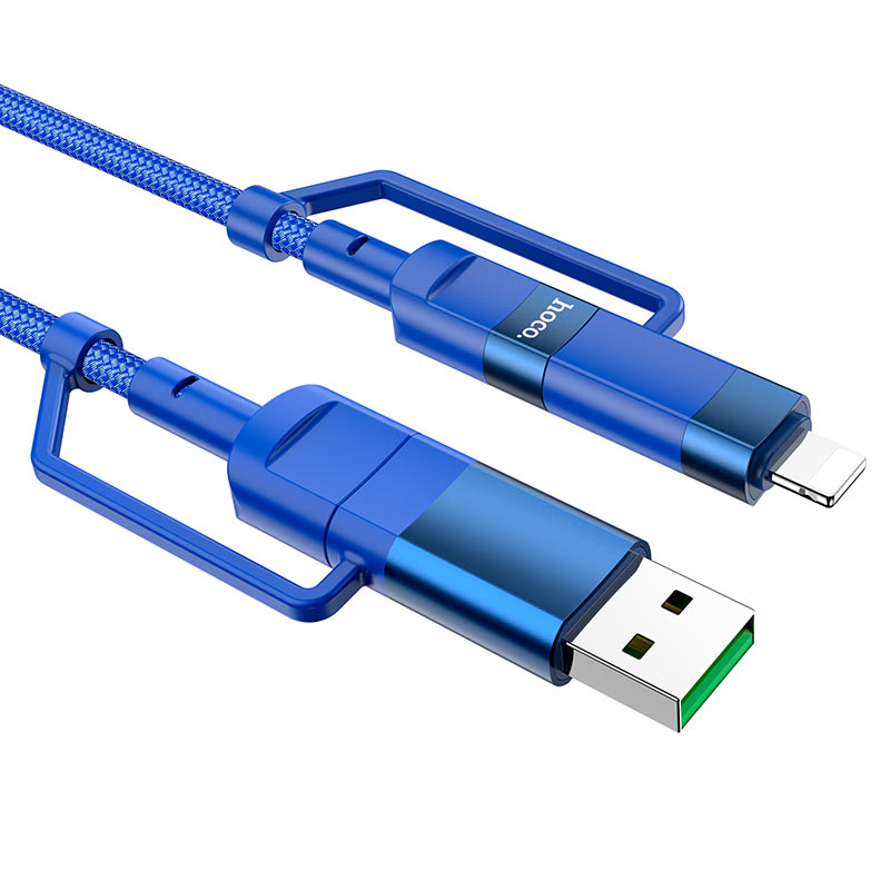 Cable 4-in-1 USB / Type-C to Lightning / Type-C “U106 Moulder” image 3