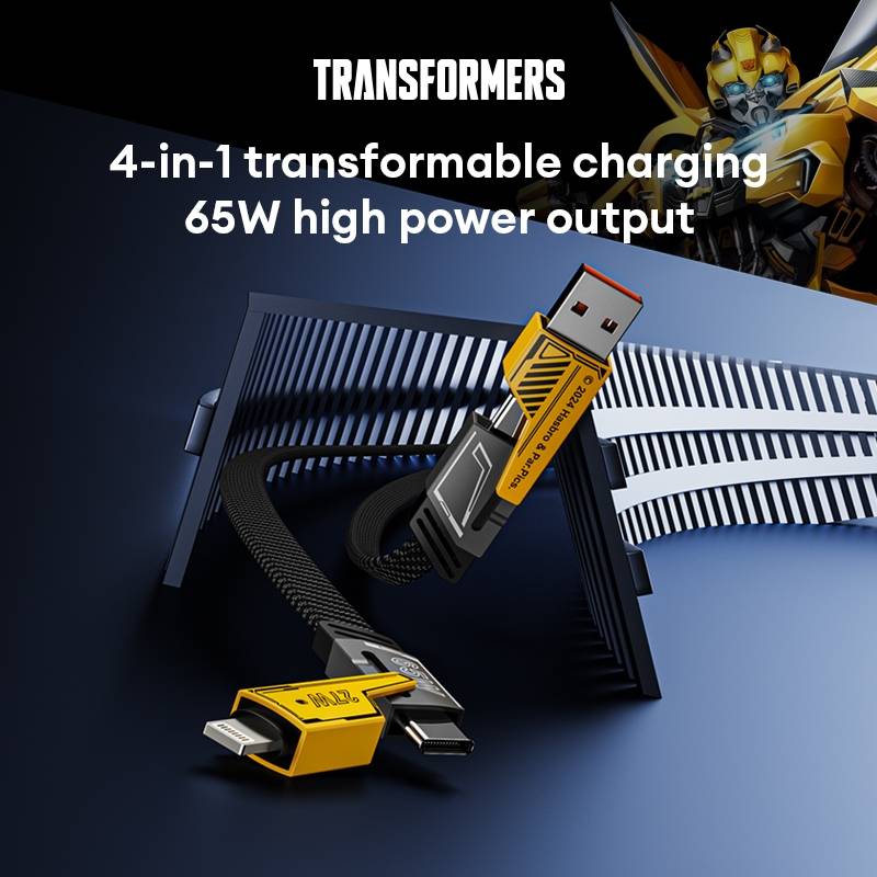 Transformers TF-A15 PD Fast Charge 4 in 1 Charging Data Cable image 3