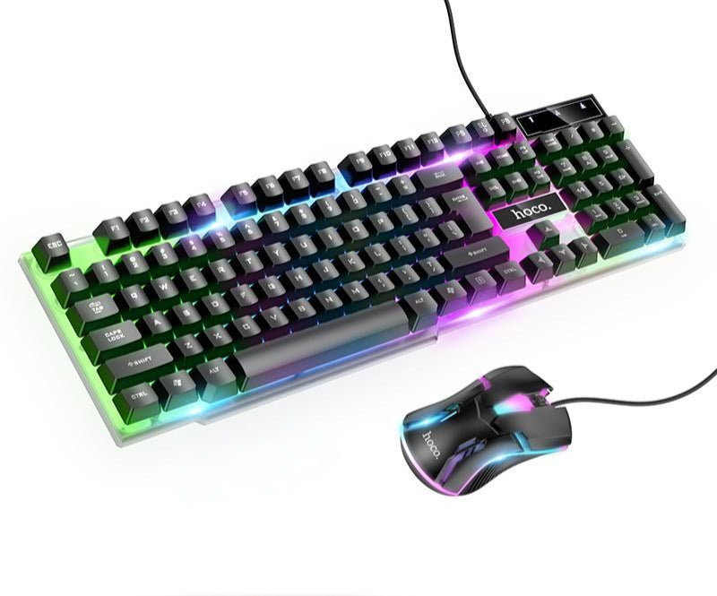 GM11 Terrific glowing gaming keyboard mouse set